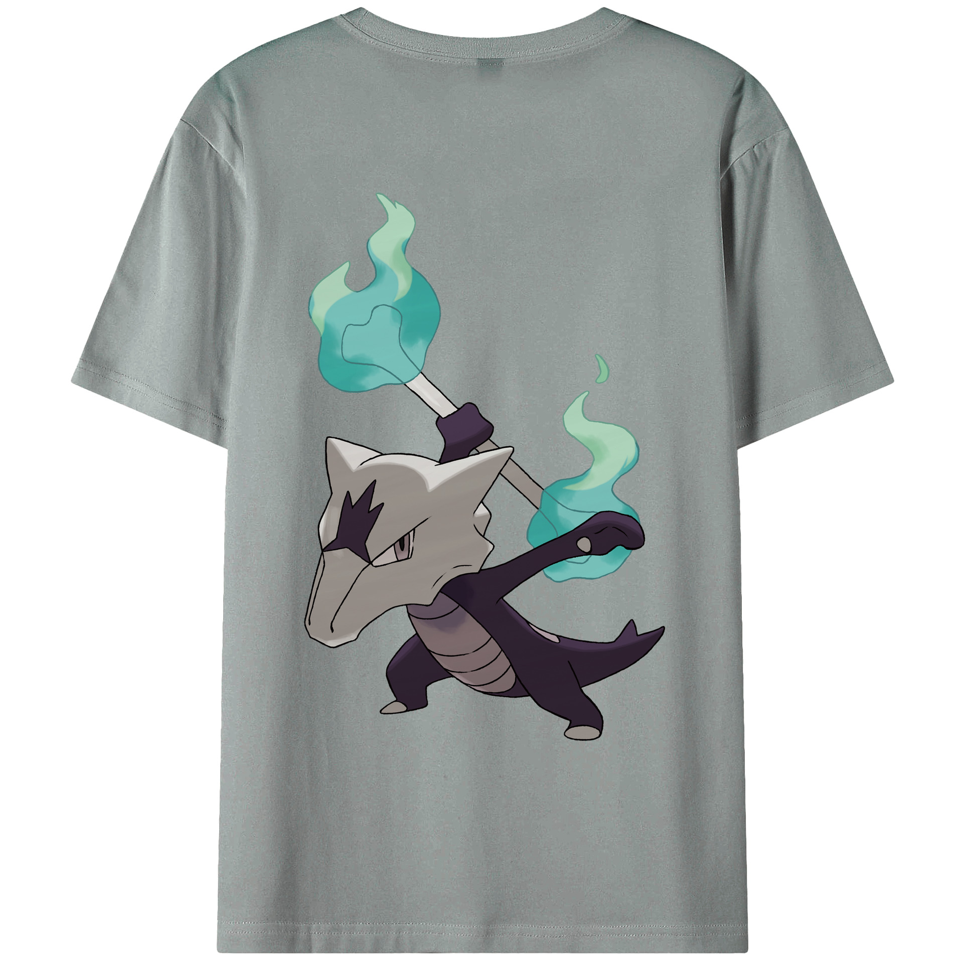 （画像用） ポケットモンスター Pokémon 綿100％ メンズ半袖Tシャツ（バックプリント） 通気性